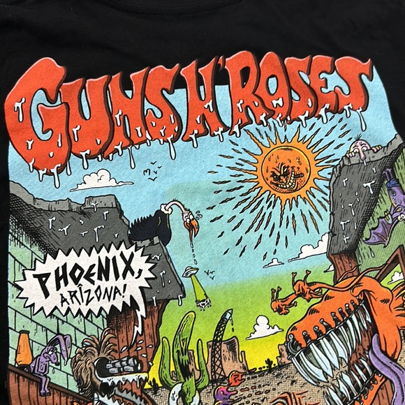 Guns N Roses Limited MissPrint T-Shirt Chase Field Phoenix Arizona New - Picture 1 of 8